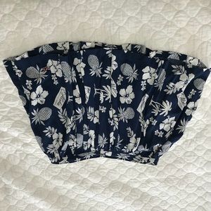 Hollister hibiscus and pineapple skirt